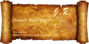 Juvet Róbert névjegykártya